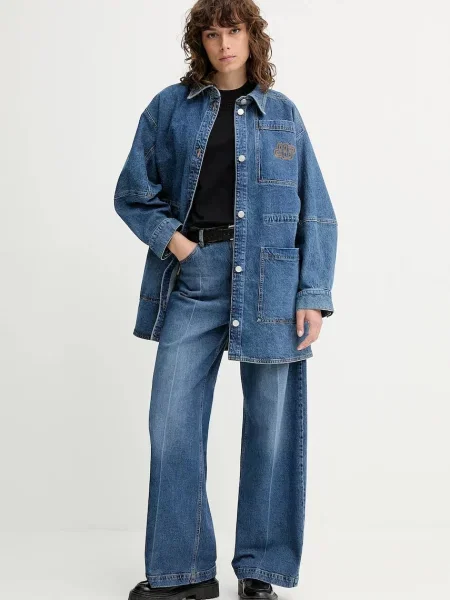 Джинсова куртка MUNTHE PRICKLY перехідна oversize