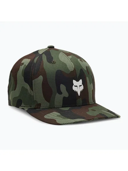 Kšiltovka Fox Racing Fox Head Camo Tech Flexfit green camo zelená