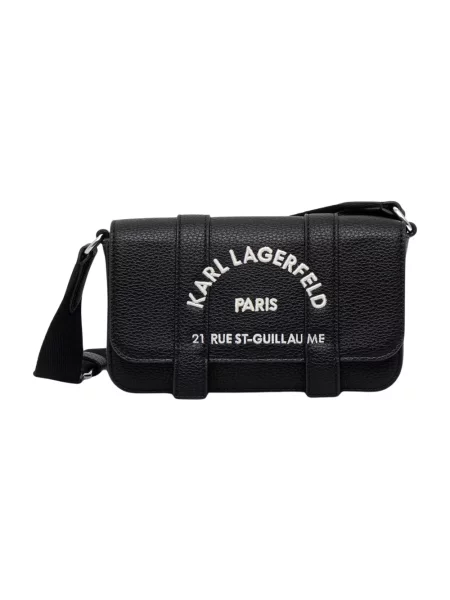 Karl Lagerfeld torebka crossbody z imitacji skóry K/RSG czarna