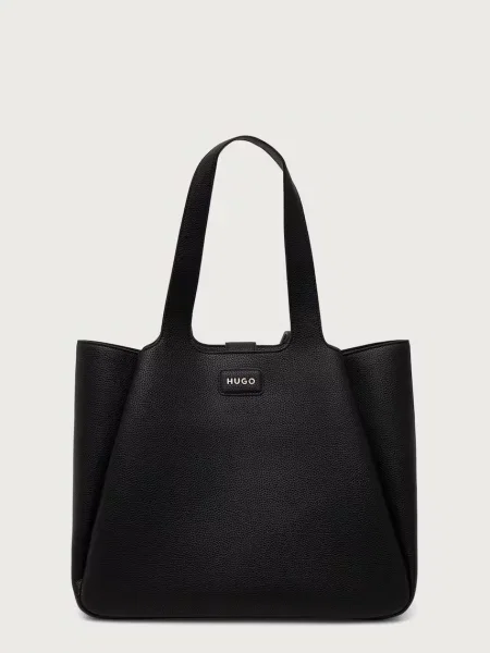 HUGO geantă shopper pentru femei cu imitație de piele Orin_Tote negru
