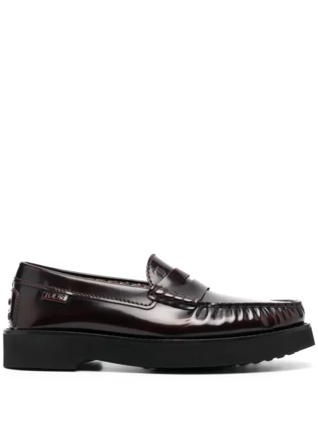 Pantofi loafer Tod's din piele roșu