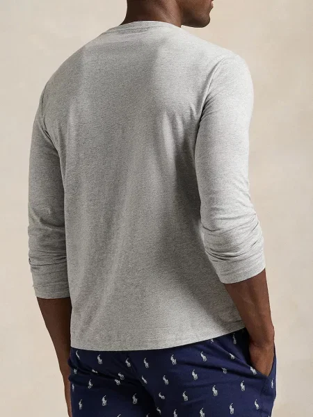 Tričko s dlhým rukávom Polo Ralph Lauren sivá