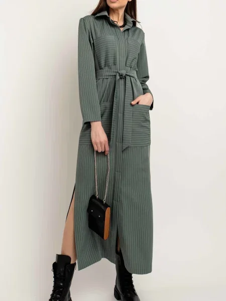 Сукня максі RiMari оливковий бавовна/поліестер