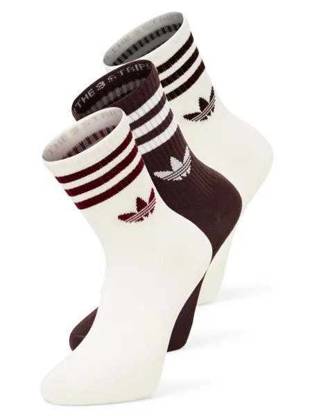 Adidas Originals Skarpety w zestawie po 3 sztuki Kobiety brązowy|biały S białe