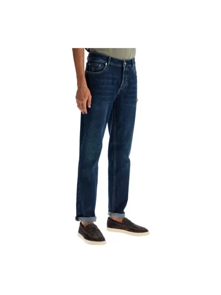 Jeansy Brunello Cucinelli niebieskie