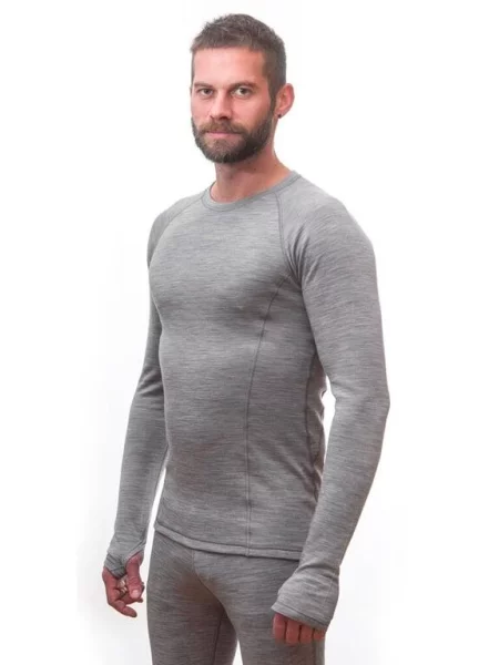 SENSOR Koszulka Merino Bold Tee LS cool gray-XL szara