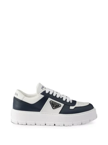 Sneakerși Prada din piele albastru