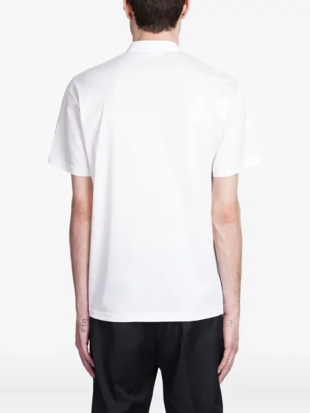 Gulerat tricou Low Brand alb