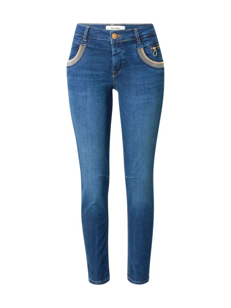 MOS MOSH Jeans Naomi albastru denim / deschis bej