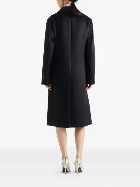 Palton Prada de catifea albastru