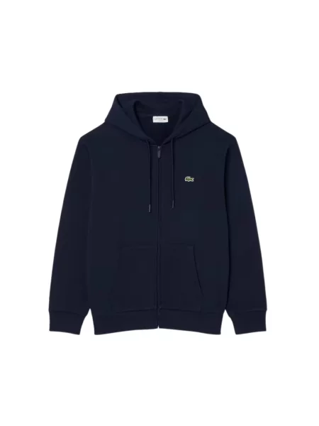Bluza z kapturem Lacoste z kapturem niebieska