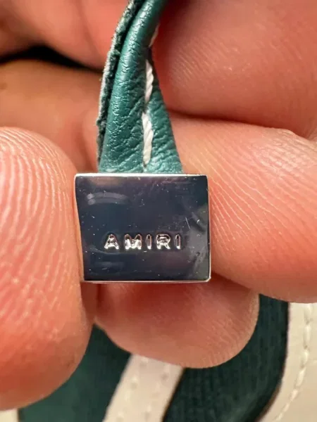 Hanorac cu glugă Amiri cu aplicații verde