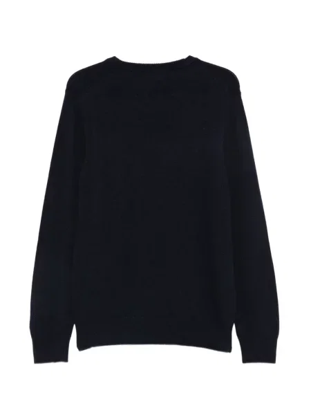 Sweter Mc2 Saint Barth wełniany z logo czarny