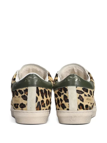 Sneakerși Ama Brand cu imagine cu model leopard