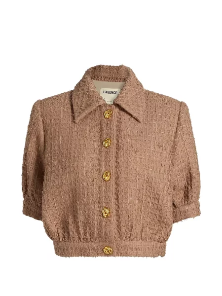 Decupat geacă L'agence din tweed maro