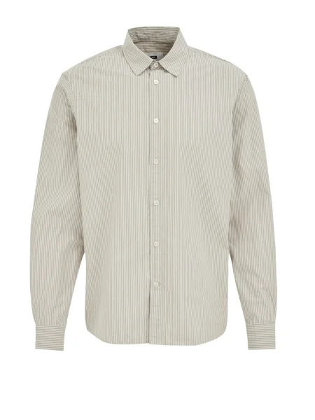 WE Fashion Košile hnědá / režná bílá