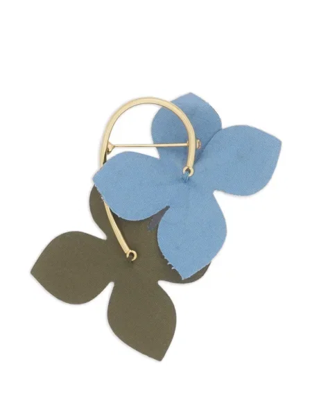 Brosa Marni cu model floral auriu
