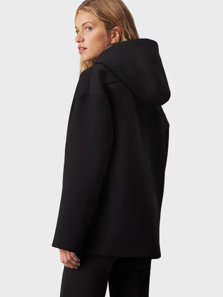 Короткая куртка Calvin Klein с капюшоном черная