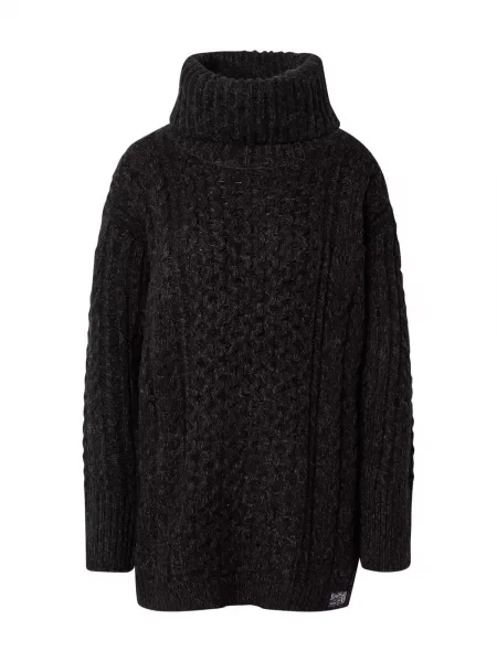 Superdry Rochie tricotat negru