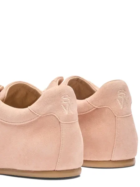 Sneakerși Stuart Weitzman cu șireturi din piele de căprioară
