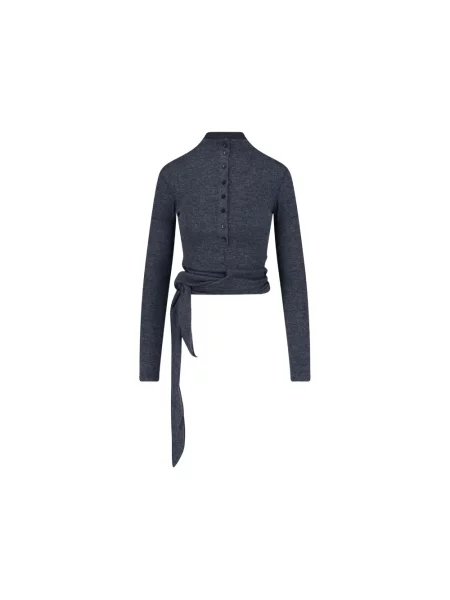 Sweter Low Classic klasyczny szary