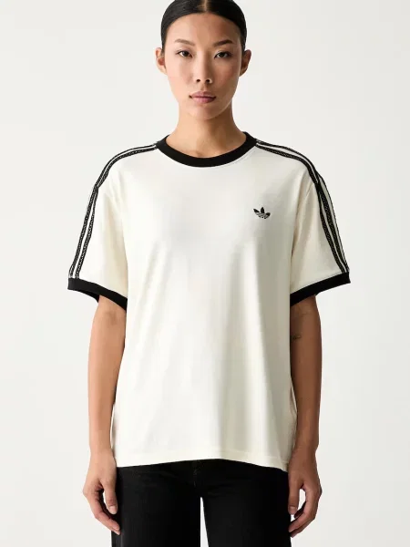 Adidas Originals tričko dámske s elastanom béžová