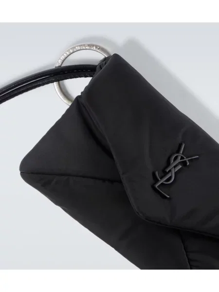 Usnjena torba crossbody Saint Laurent črna