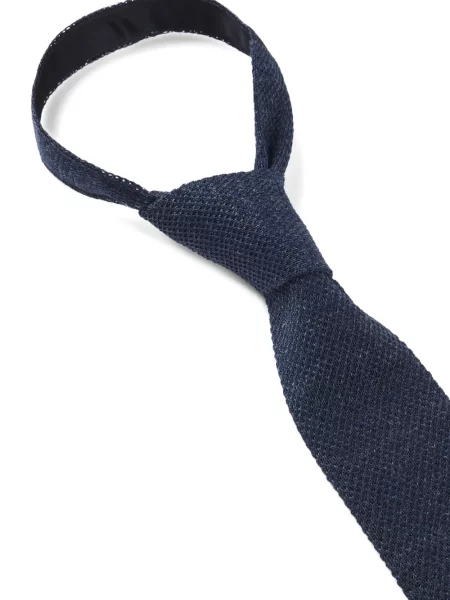 Cravată Boss tricotate albastru