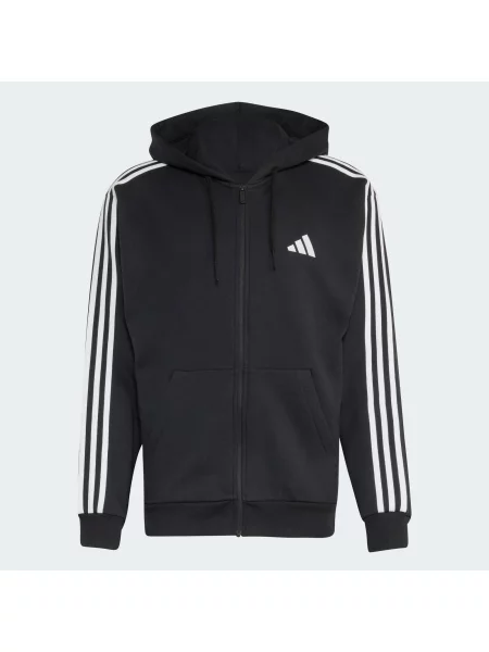 Bluza z kapturem z suwakiem na całej długości Essentials French Terry biała