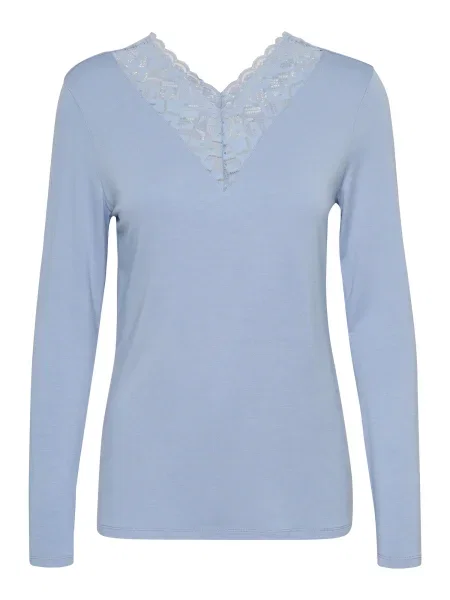 Cream Tricou Trulla azuriu