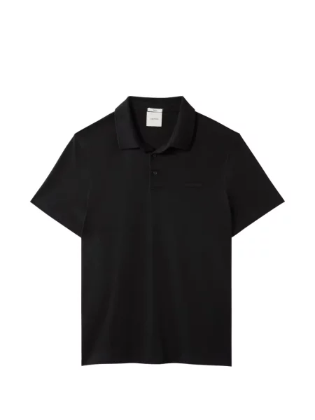 Tricou polo Calvin Klein cu autograf negru