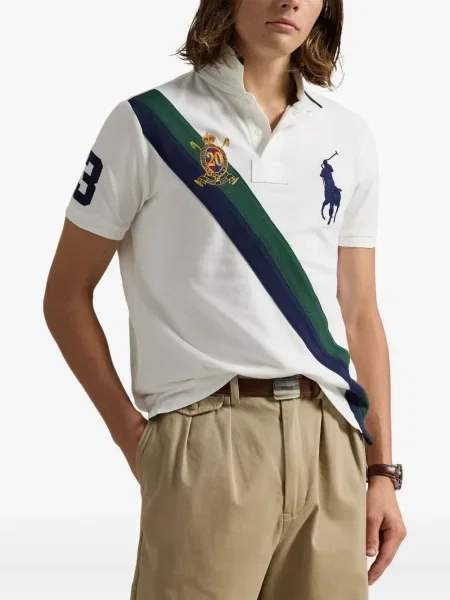 Șapcă Polo Ralph Lauren de mătase cu broderie cu dungi negru