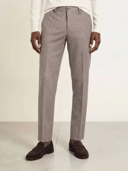 Paul Oblekové Kalhoty Střih Slim Fit taupe