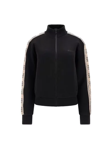 Bluza rozpinana z nadrukiem z logo model ‘BRITNEY’ Guess czarna