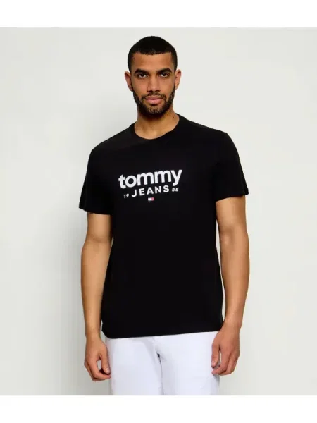 Tommy Jeans Tricou / alb negru
