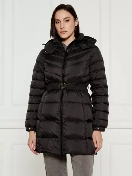 TWINSET De puf geacă negru