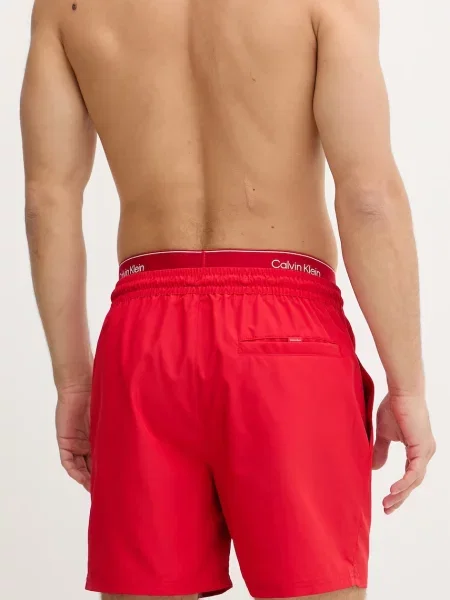 Szorty o kroju regular fit z wbudowanymi figami Calvin Klein Underwear czerwone