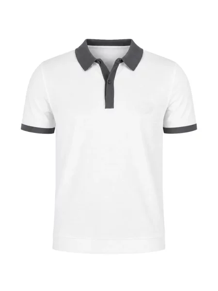 Scurt tricou polo Boss alb