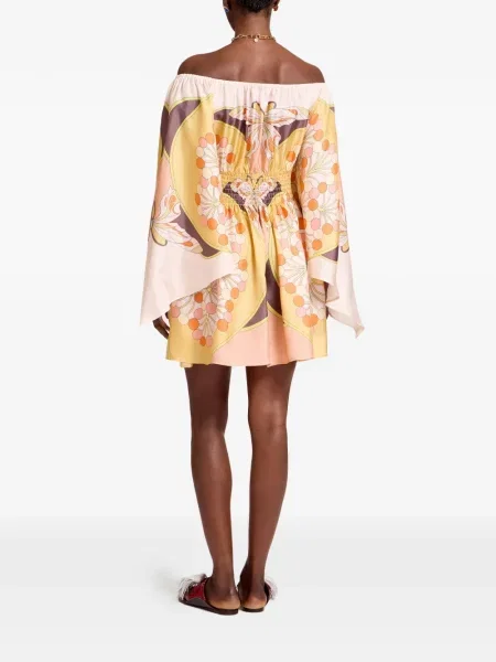 Mała sukienka mini La Doublej garniturowa mini żółta