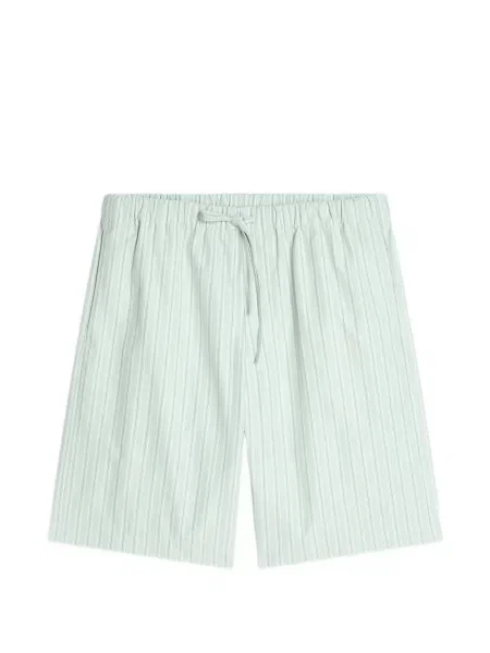 Pantaloni scurți Dries Van Noten cu dungi verde