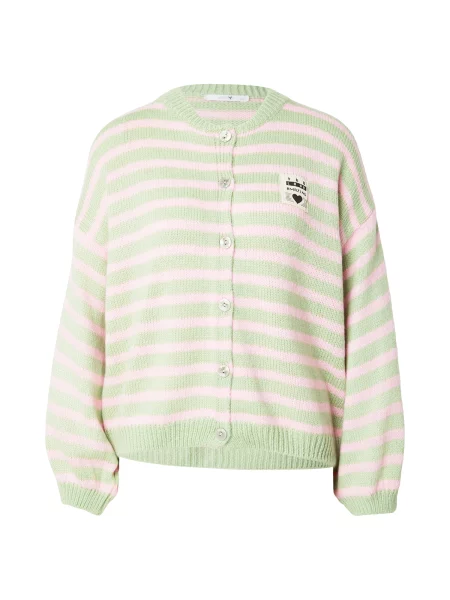 Hailys Geacă tricotată pastel / roz verde