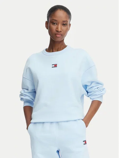 Tommy Jeans Pulóver világoskék