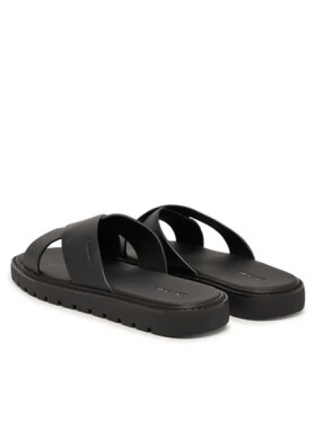 Šľapky Calvin Klein Sq Molded Sandal Xcross Lth čierna
