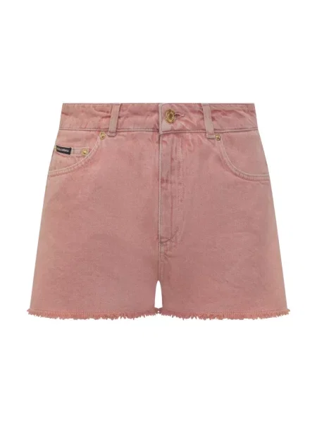 Szorty jeansowe Dolce And Gabbana z logo różowe
