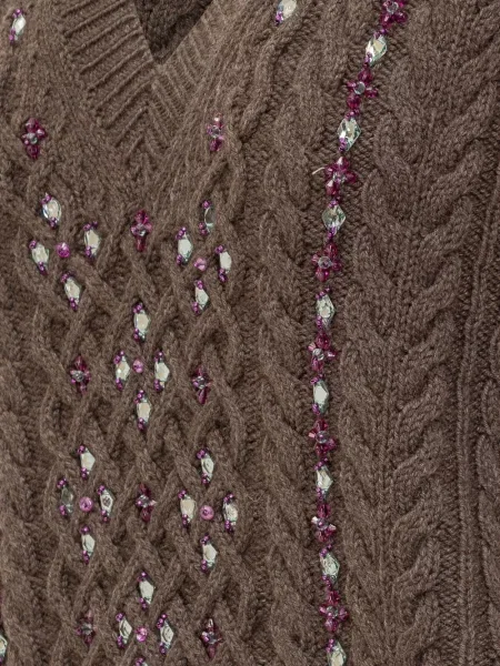 Svetr Des Phemmes hnědý