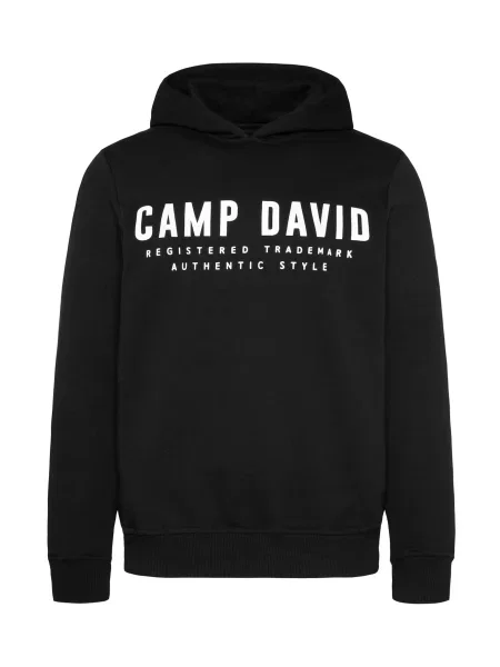 CAMP DAVID Tréning póló fekete fehér