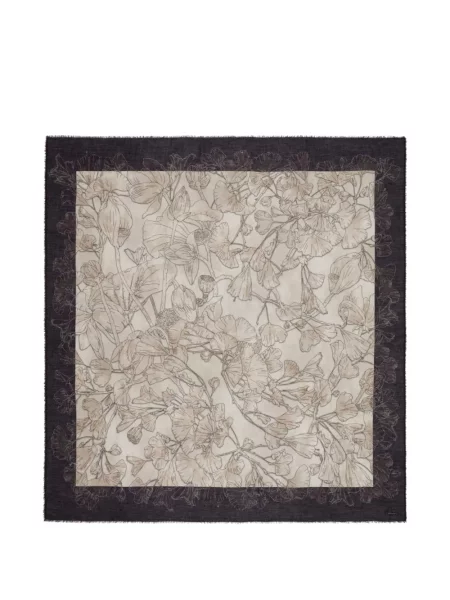 Fular Faliero Sarti cu model floral cu imagine