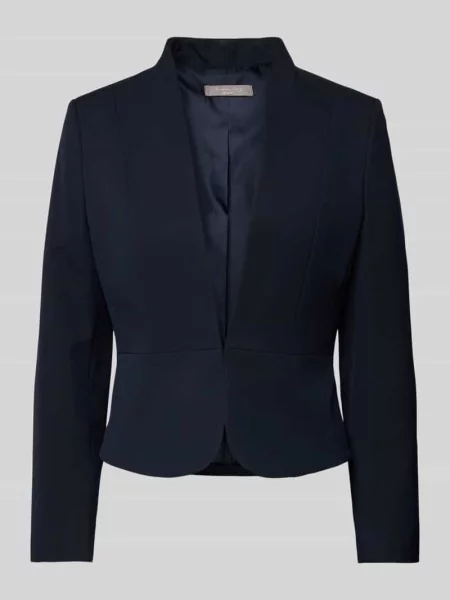 Żakiet o kroju regular fit z szalowym kołnierzem Christian Berg Woman Selection granatowa