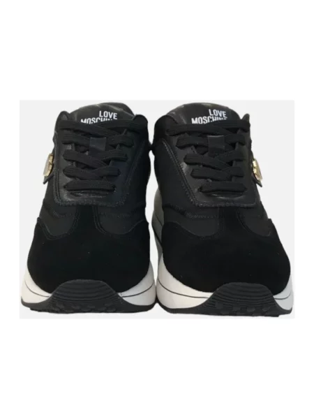 Sneakersy Love Moschino zamszowe czarne