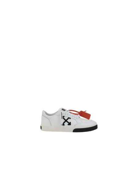 Sneakersy Off-white z logo białe